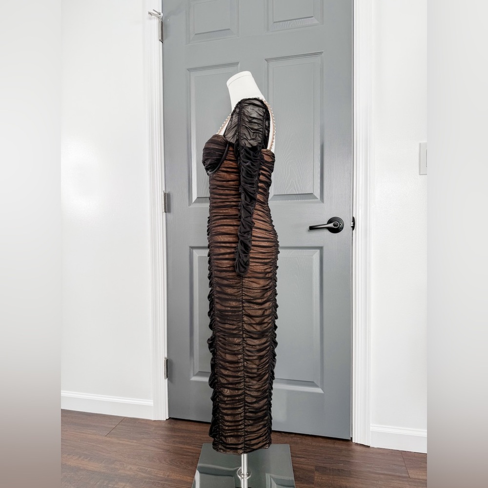 Self-Portrait Ruched Mini Dress - Picture 4 of 8